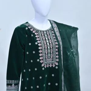 𝗘𝗹𝗲𝗴𝗮𝗻𝘁 𝗕𝗼𝘁𝘁𝗹𝗲 𝗚𝗿𝗲𝗲𝗻 𝗩𝗲𝗹𝘃𝗲𝘁 𝗗𝗿𝗲𝘀𝘀