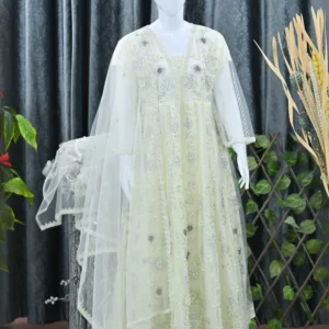 Elegant white long maxi